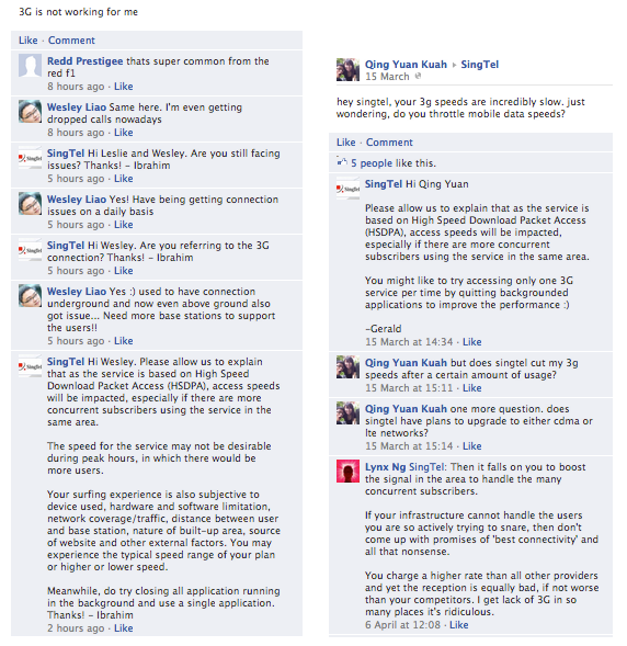 Singtel Complaints